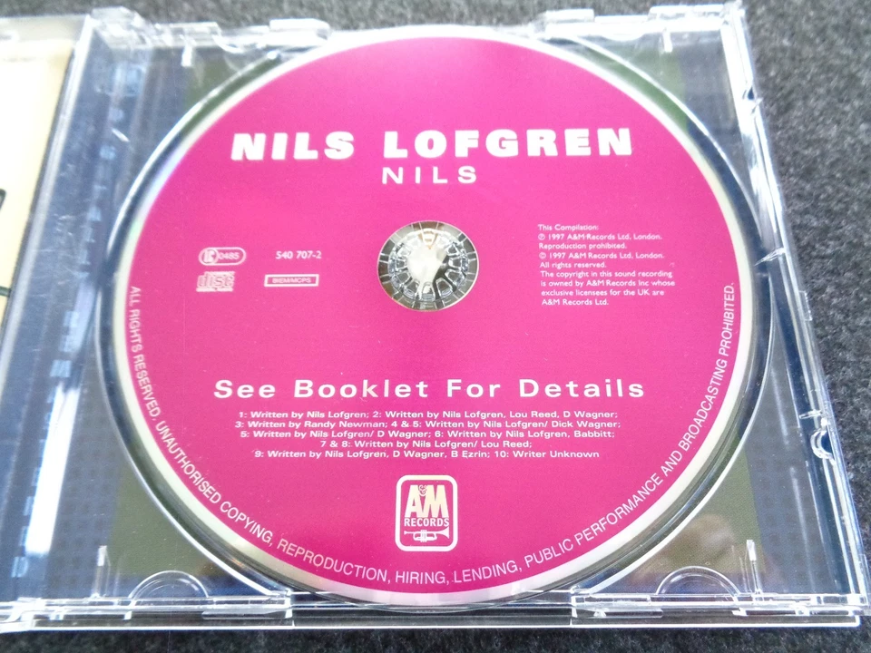 CD: NILS LOFGREN - NILS / Remastered, Crazy Horse, Springsteen, Bob Ezrin, 1997 - Bild 4 von 4