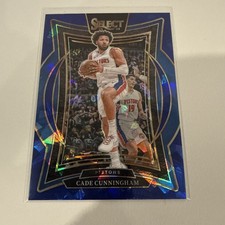 2024-25 Panini Select - Concourse Cade Cunningham #65 Blue