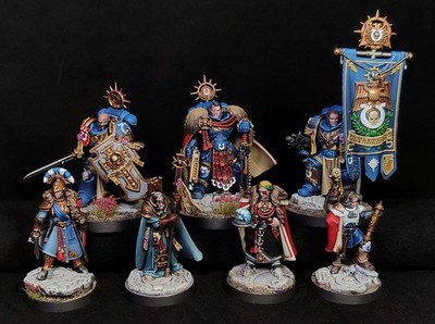 Captain Titus and The Wardens of Ultramar painted Warhammer 40k