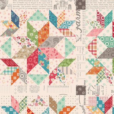 RILEY BLAKE - Farmer's Daughter by Lori Holt - Home Dec - Multi 1/4yd