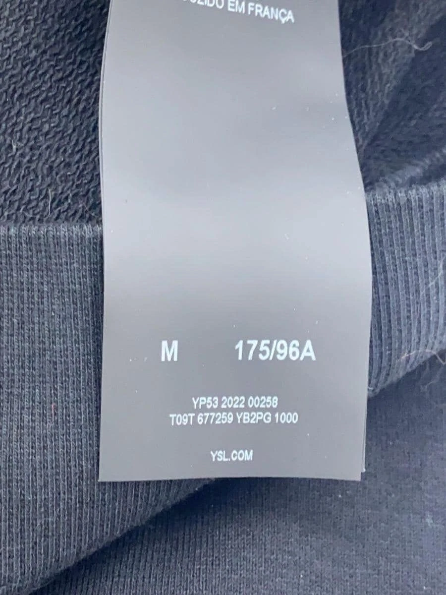 SAINT LAURENT (YSL) Felpa con cappuccio SAINT LAURENT M cotone nero 677259 YB2PG 1000 usata