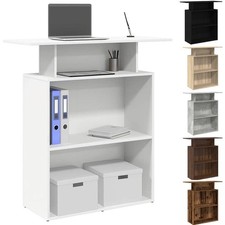 Empfangstresen Salon-Rezeptionstresen Theke Rezeption Holzwerkstoff Bücherregal