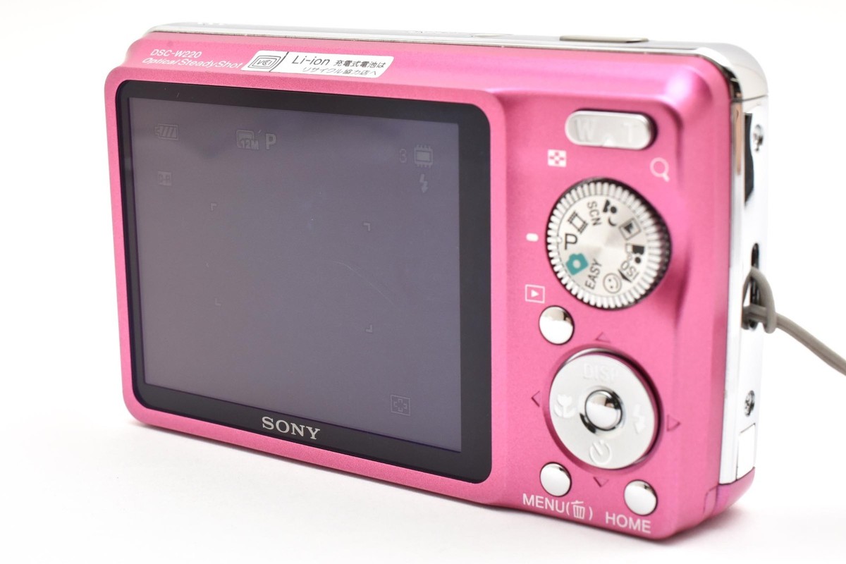 TOP MINT] SONY Cyber-shot DSC-W220 Pink Camera Japanese Only