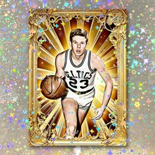 Frank Ramsey Holographic Golden Icon Art Card 01/10 Starpop Basketball Print
