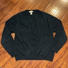 LL Bean Men's 100 New Zealand WOOL Sweater Crewneck - Sz XL TALL READ