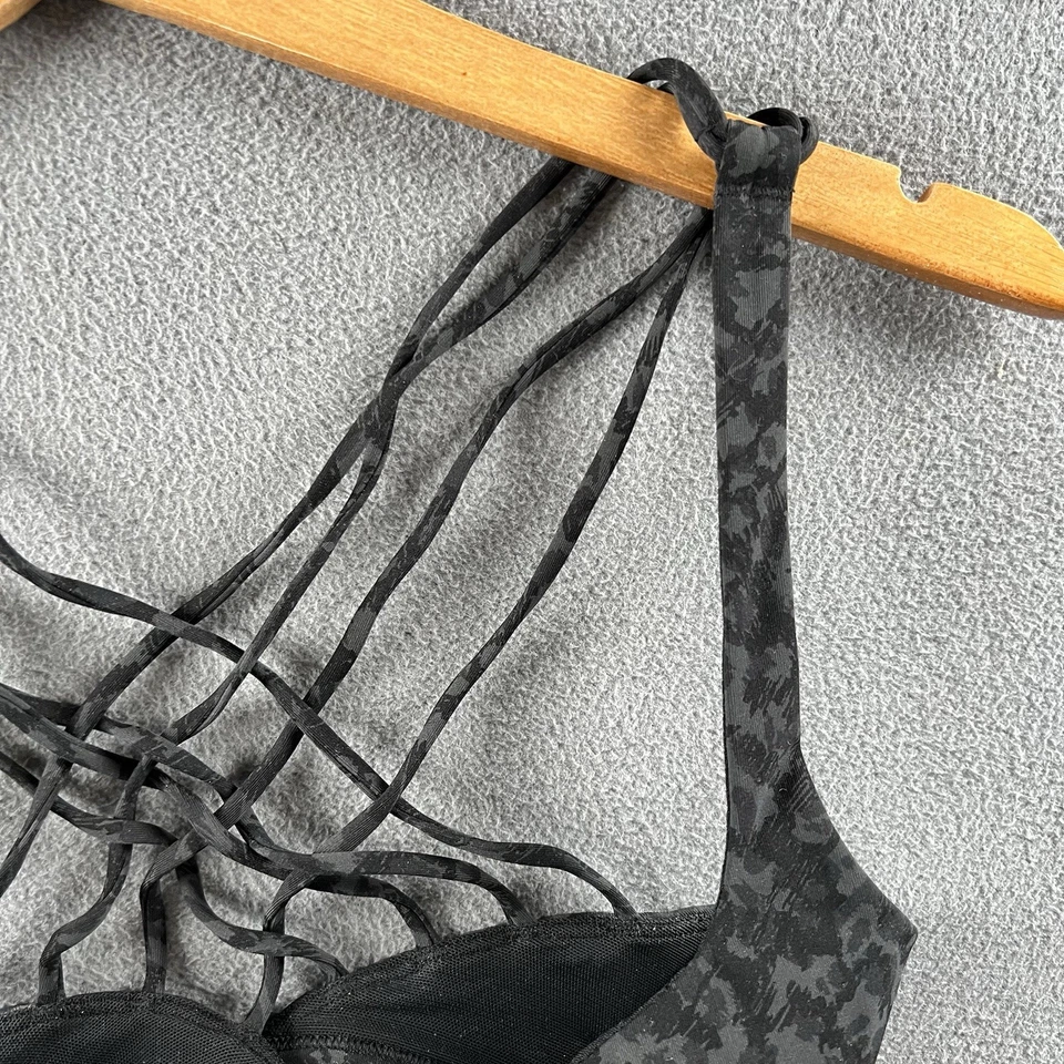 Sujetador deportivo acolchado Lululemon Free To Be para mujer talla 8 negro camuflaje Foto 3 de 4