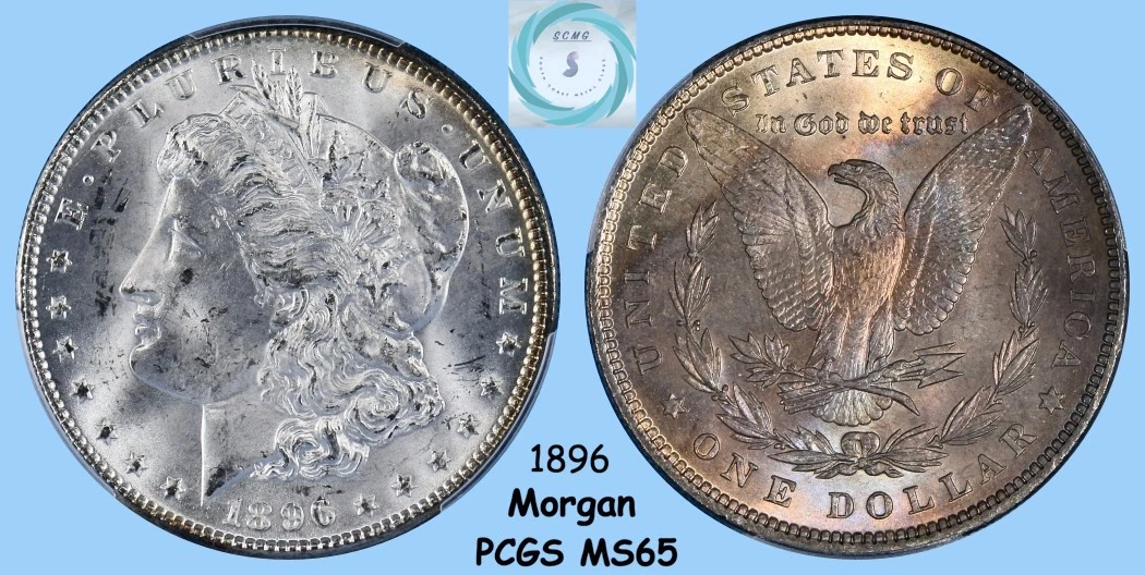 1896 モルガンダラー PCGS MS65PL Morgan dollar モルガンダラー 1896