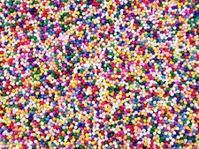 Non Edible Faux Rainbow Glass Nonpareil Sprinkles,2Mm,Decoden Rainbow Funfetti J