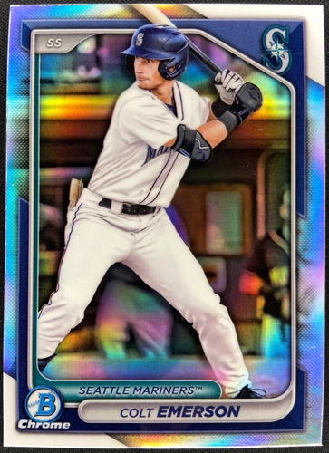 2024 Bowman Draft Chrome - Colt Emerson #BDC-15 REFRACTOR!! SEATTLE MARINERS