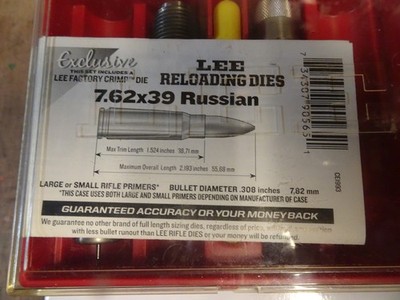 Reloading Lee 7,62x39 Russian Loading Tools RCBS Lyman Hornady Lee