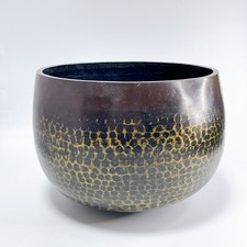 [Video] Campana giapponese rincanto buddista ciotola ottone gong nero 24,5 cm