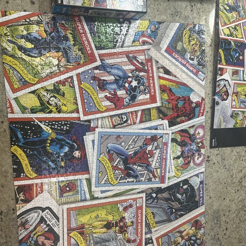 Marvel TRADING CARDS 1000pc 26" x 19" Jigsaw Puzzle! #13410 (Buffalo Puzzles) - Picture 2 of 2