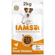 Iams for Vitality Senior Small & Medium Chicken Dry Dog Food - 2kg