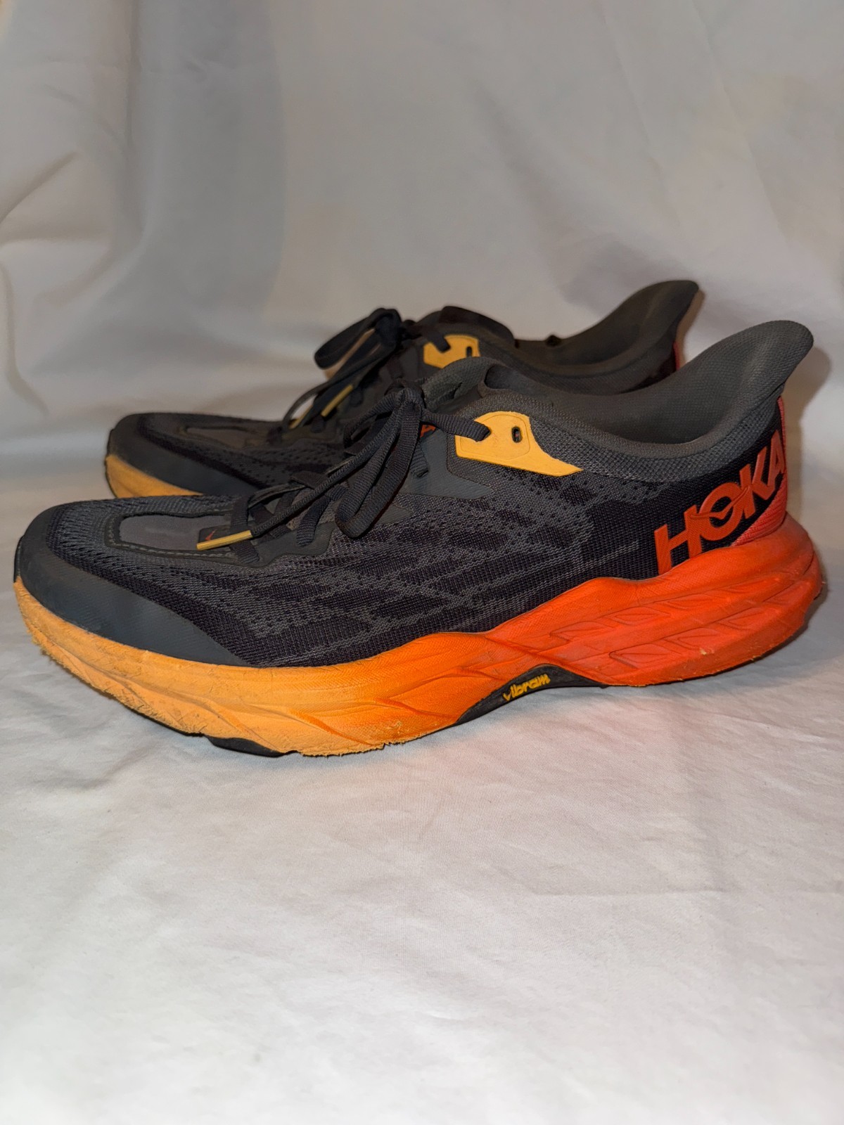 Zapatillas deportivas para hombre Hoka One One Speedgoat 5 1123157 9,5D Multi Castlerock Flame Shoes