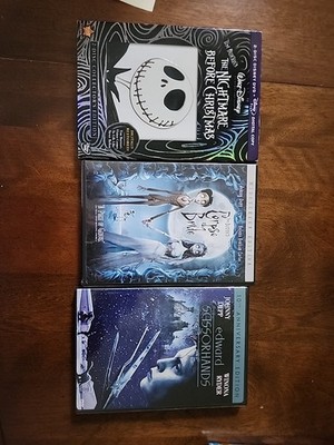 Tim Burton DVD Lot Nightmare Before Christmas, Corpse Bride, Edward Scissorhand