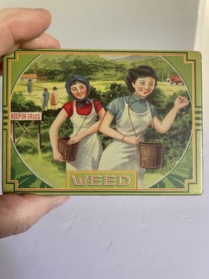 2011 Blue Q Novelty Tin Box For Weed/Cigarettes - 4.25 x 3 