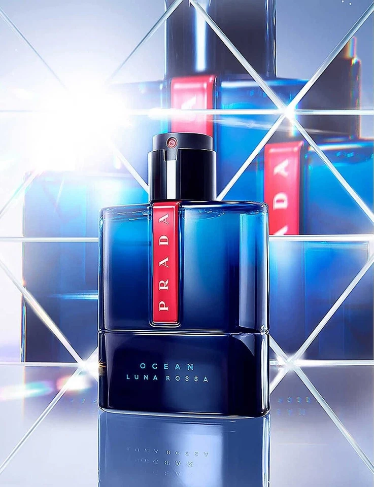 Prada Luna Rossa Ocean Eau de Toilette EDT 100ml + 10ml + 100ml Holiday Gift Set - image 3 of 4