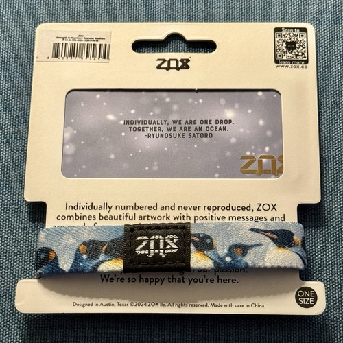 Nuovo! ZOX Singolo *FORZA NEI NUMERI* Taglia OS/MEDIUM - Braccialetto Reversibile con Scheda - Foto 4 di 4