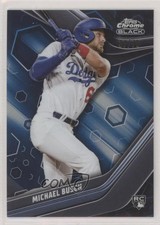 2023 Topps Chrome Black Blue Refractor 37/75 Michael Busch #89 3c2