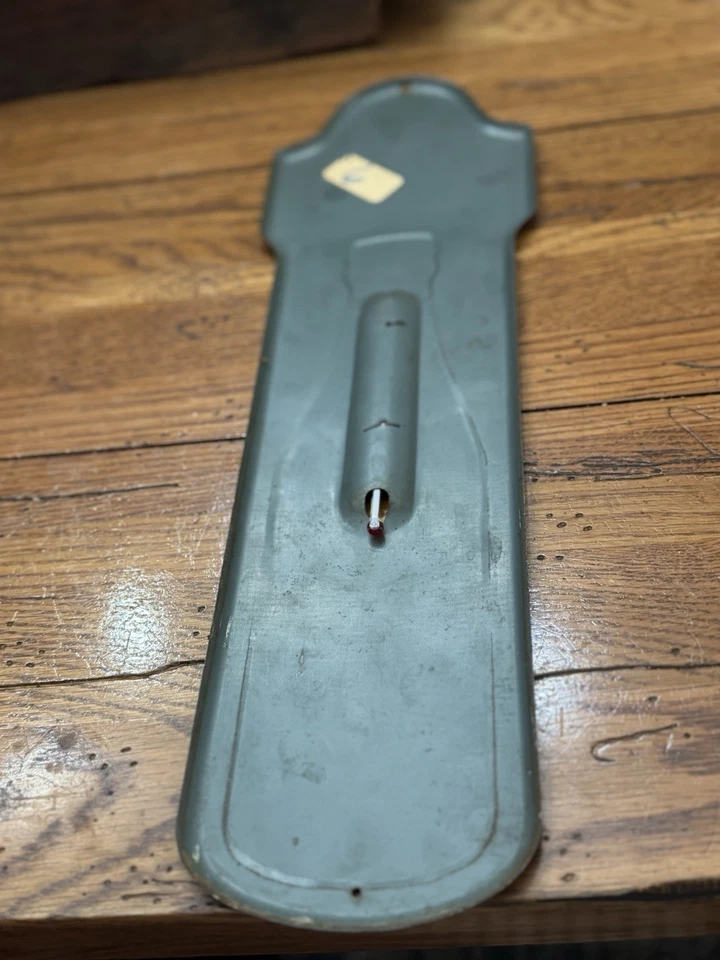 Letrero termómetro publicitario Dr. Pepper Soda original vintage raro de los años 30 Foto 3 de 4