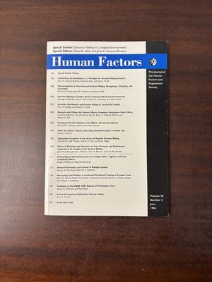 Human Factors V38 N2