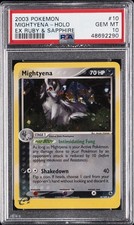 2003 POKEMON EX RUBY & SAPPHIRE #10 MIGHTYENA-HOLO PSA 10 on eBay