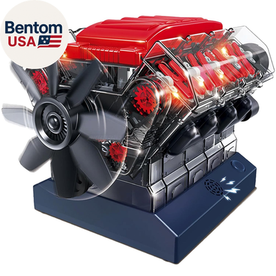 #ad V8 Combustion Engine Model Kit That Runs Build Your Own STEM Mini V8 Model Eng $129.08