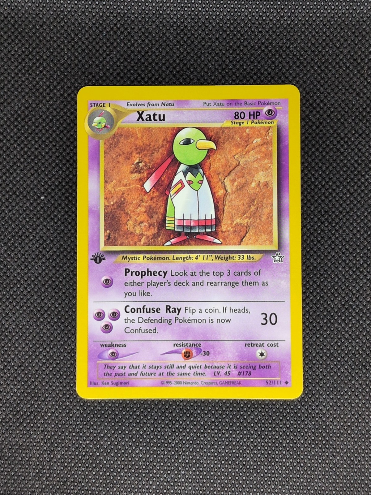 Xatu 52/111 Neo Genesis 1st Edition - Lightly Played - Pokemon TCG