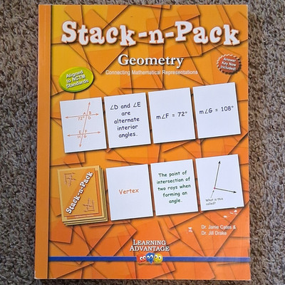 Learning Advantage Stack-n-Pack Geometry Workbook Answer Key Cates/Drake 2009