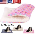 Washable Pet Dog Cat Bed Puppy Cushion Pet Soft Warm Kennel Dog Mat Blanke S~XL