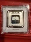 Geiger 100g Silver Square Bar .999 Fine Silver Encapsulated In assay