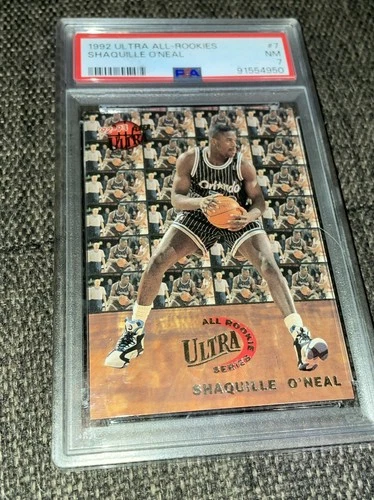 1992 Ultra All-Rookies Shaquille O'Neal Orlando Magic #7 PSA NM-MT 7