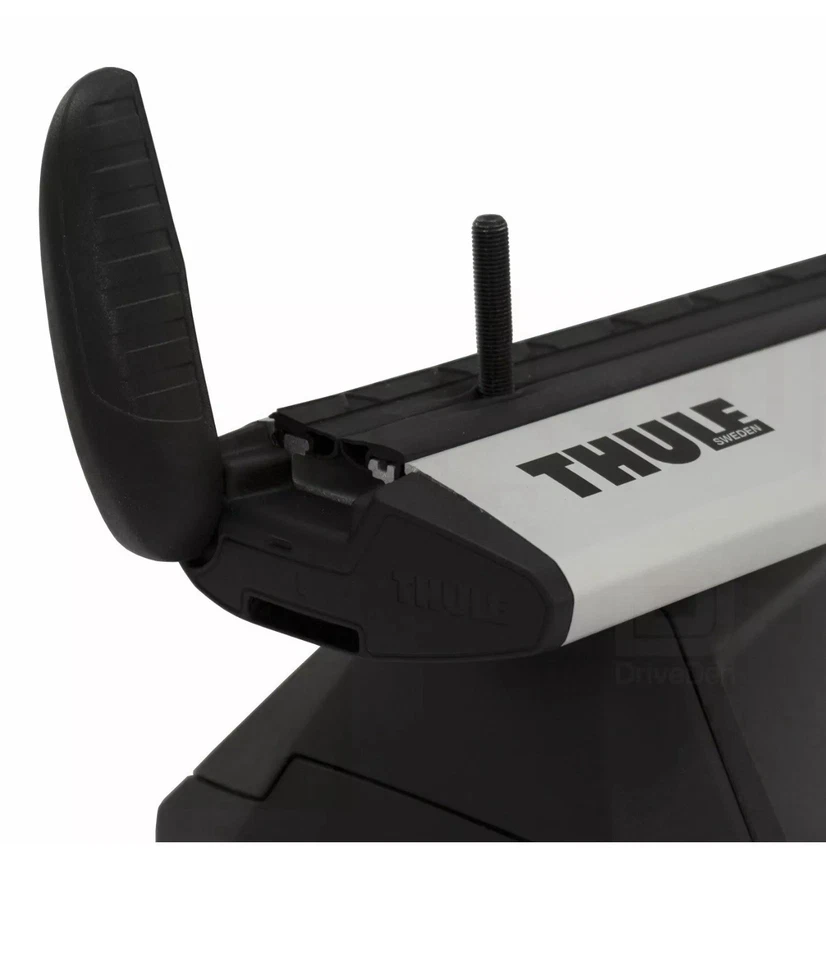 Juego de barras de techo Thule Alu WingBar Evo plateadas para Ford Fiesta Mk Foto 3 de 4