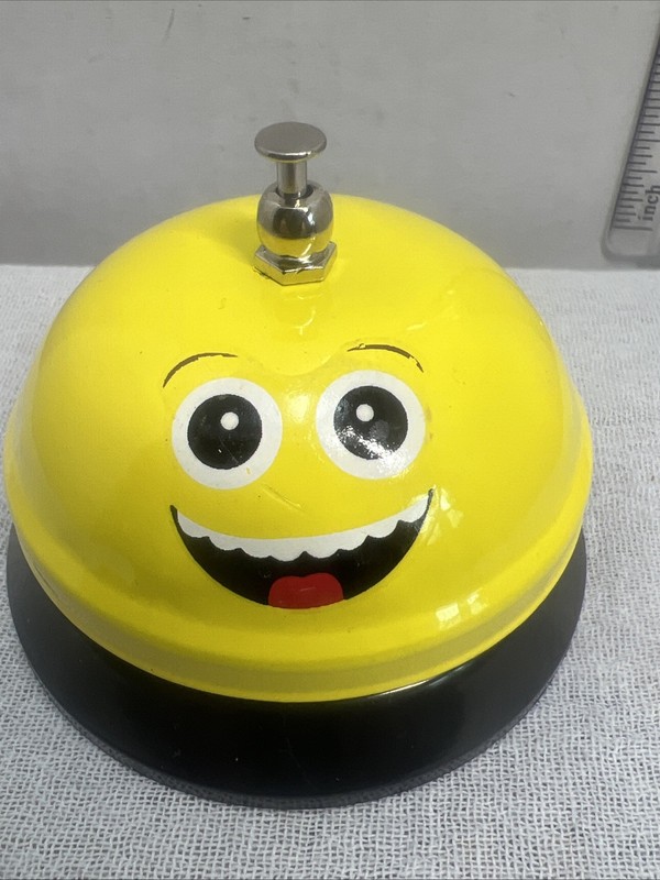EMOJI SMILEY SERVICE CALL BELL 3" - DESK KITCHEN RESTAURANT BAR HOTEL COUNTER