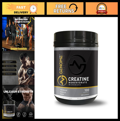 100% Pure Micronized Creatine Monohydrate Powder - Unflavored, Keto-Friendly Sup