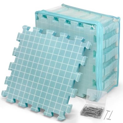  9 PCS Blocking Mats for Knitting & Crochet Projects, Extra Thick Crochet 