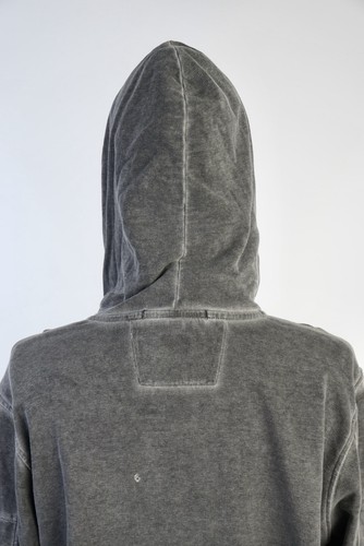 CP Company Lens Mens Large Size L Grey Ice Dyed Cotton Hoodie - Picture 13 of 19