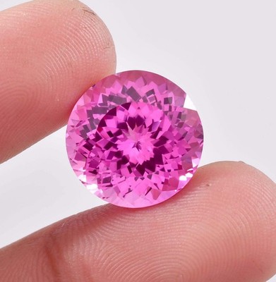 AAA+ Flawless 13 x 13  mm Natural Royal Pink Ceylon Sapphire (GIT Certified)