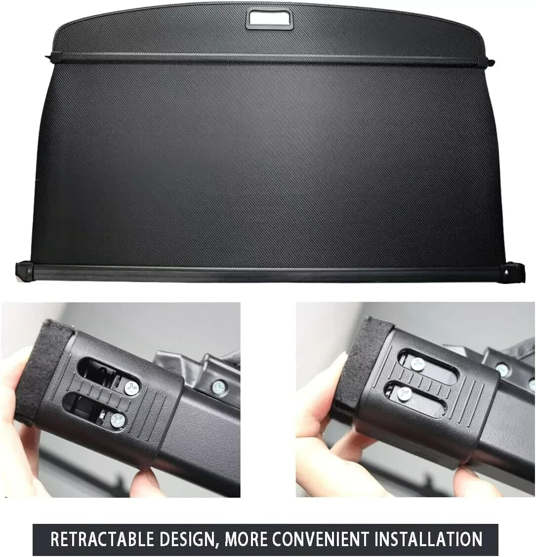 Yumemoo Retractable Cargo Cover For 2022-2024 Subaru Forester - Carbon Fiber Privacy Trunk Shade - View #6