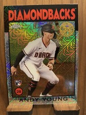 ANDY YOUNG 2021 TOPPS CHROME 35th ANNIVERSARY ‘86 TOPPS #86TC-7 RC MOJO REF