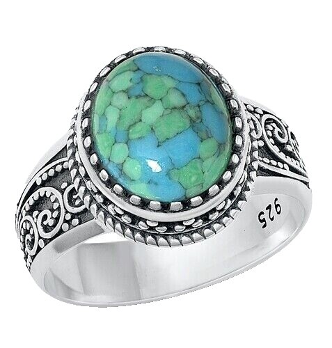 YSL Saint Laurent Artsy Ring Size 6 Turquoise | eBay