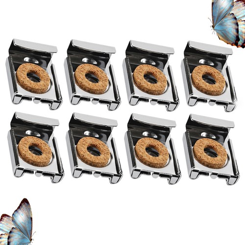 8 Pcs Wall Hooks for Hanging Removable Mirror Brackets Mount Clamps