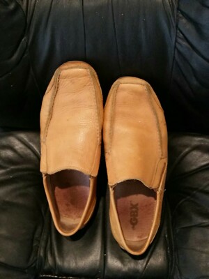 GBX MENS DRIVERS FTL-12-051 GBX Mens Size 12 Brown Leather Slip On Loafers Driving Shoes  main image 2