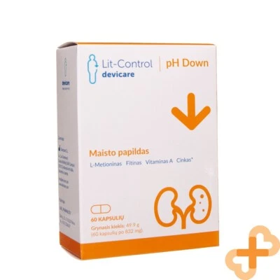 LIT-CONTROL PH DOWN 60 Capsules Supplement For The Normal Urinary Tract Function