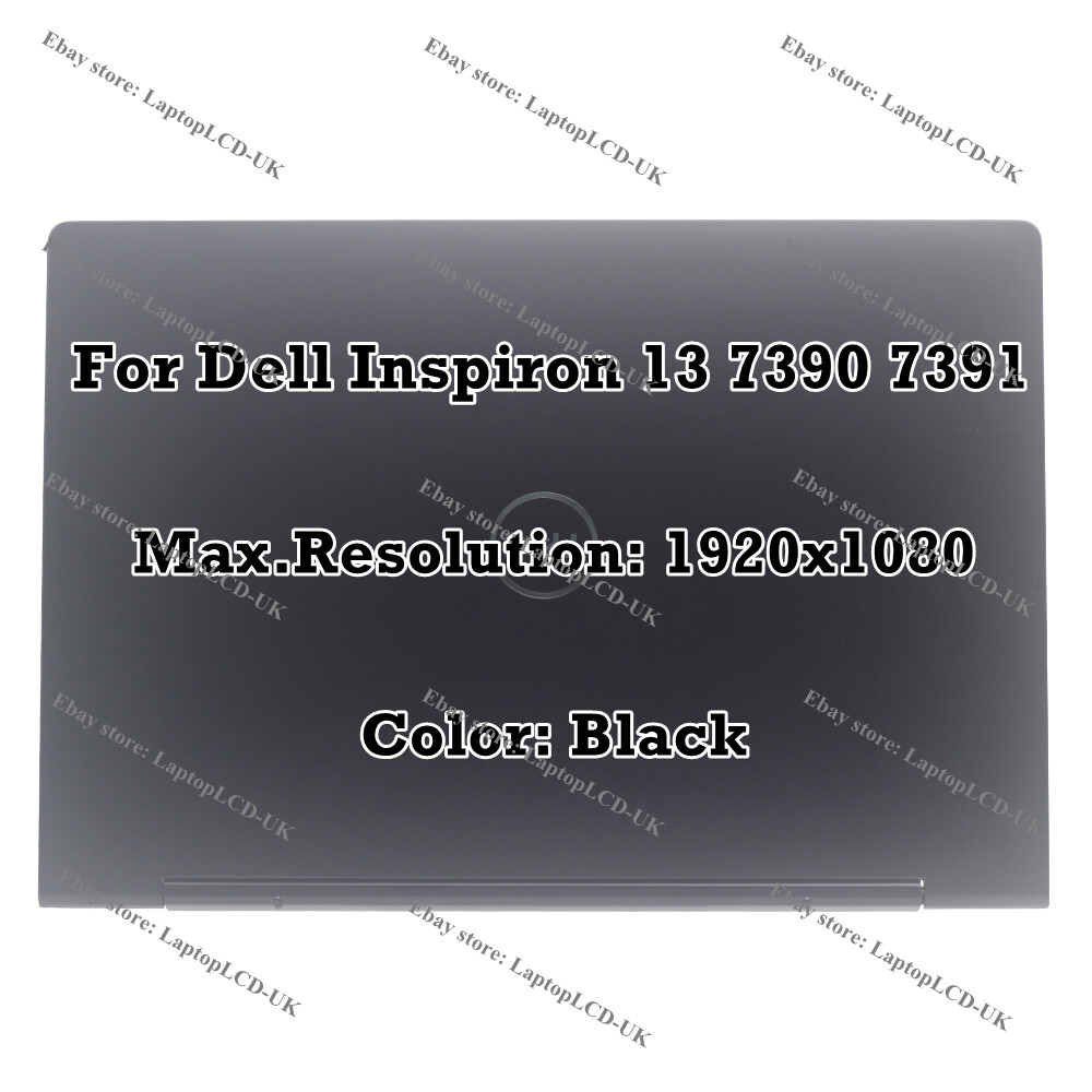 13.3"" Dell Inspiron 13 7391 2-in-1 FHD LCD Touch Screen Assembly Complete Black