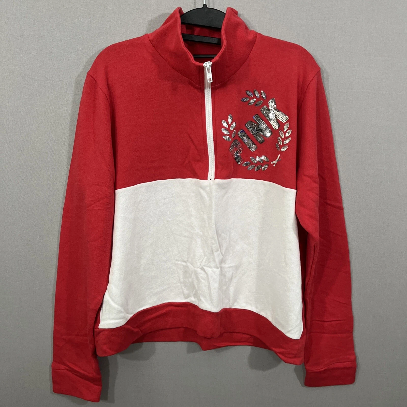 victoria-secret-vs quarter-zip sweatshirt