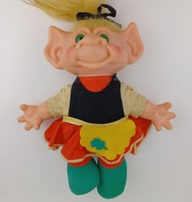 11" Scandia House Enterprises Troll Doll Irish Leprechaun Girl 1960'S
