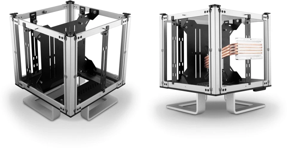 Streacom ST-DB4 Argento senza Ventola Alluminio Bi-Symmetrical Telaio - Immagine 3 di 4