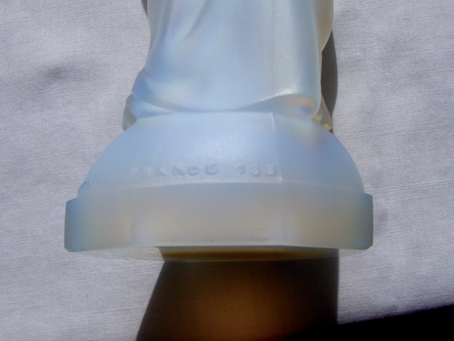 ANTIGUA ESTATUA CORAZÓN SAGRADO JESÚS VIDRIO OPALESCENTE ETLING FRANCIA 7 1/2" - Imagen 15 de 19