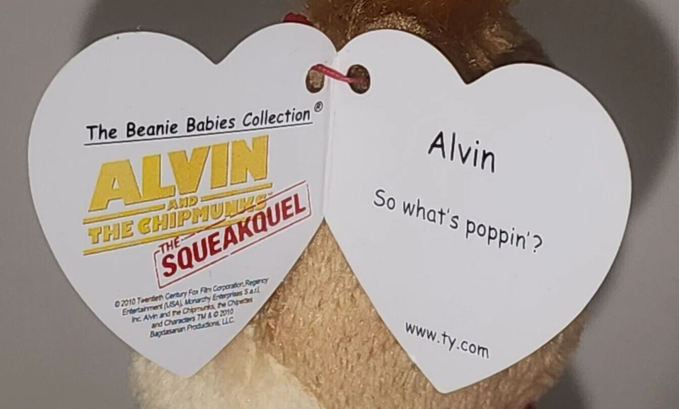 Ty Beanie Baby набор из 3 - ALVIN, SIMON и THEODORE бурундуков новый с ценниками плюшевые игрушки - Изображение 4 из 4